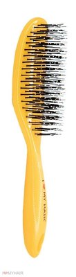 Щетка для волос SPIDER 12 рядов глянцевая желтая L 1502 YELLOW фото