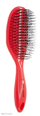 Щетка для волос SPIDER 12 рядов глянцевая красная L 1502 RED фото