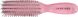 Щетка для волос РУСАЛОЧКА МИНИ 9 рядов прозрачно-розовая M 1801 PINC фото 1