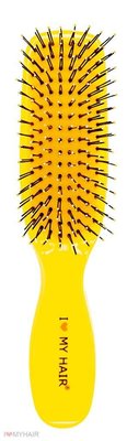 Щітка для волосся SPIDER 9 рядів глянцева жовта S 1503 YELLOW фото
