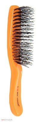 Щітка для волосся SPIDER 9 рядів глянцева помаранчева S 1503 ORANGE фото