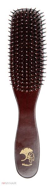 Щетки для волос BARBARUSSA деревянная вишневая M 1901 фото