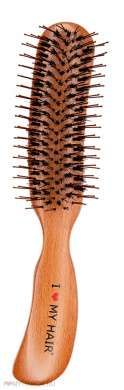 Щітка для волосся дерев'яна SHINY BRUSH 17180 CNB фото