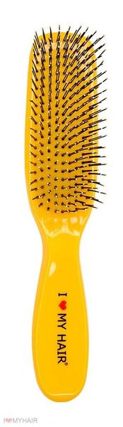 Щетка для волос SPIDER 9 рядов глянцевая желтая M 1501 YELLOW фото