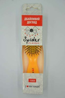 Щітка для волосся SPIDER SOFT 9 рядів матова жовта S 1503 SOFT YELLOW  фото