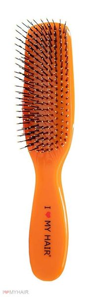 Щітка для волосся SPIDER 9 рядів глянцева помаранчева M 1501 ORANGE фото