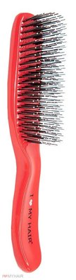 Щетка для волос SPIDER 9 рядов глянцевая красная M 1501 RED фото